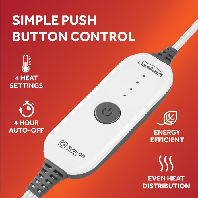 Sunbeam Royal Mink Sherpa heated blanket