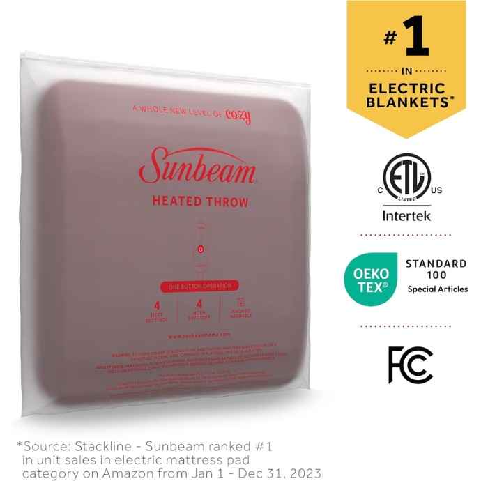 Sunbeam Royal Mink Sherpa electric blanket Review
