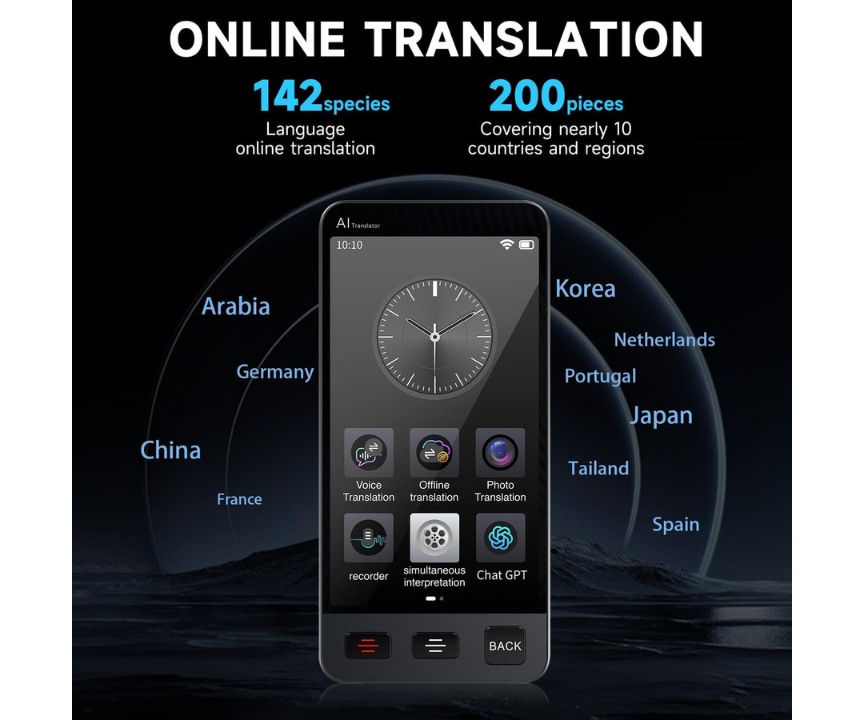 Minibear M80 AI translator device without internet