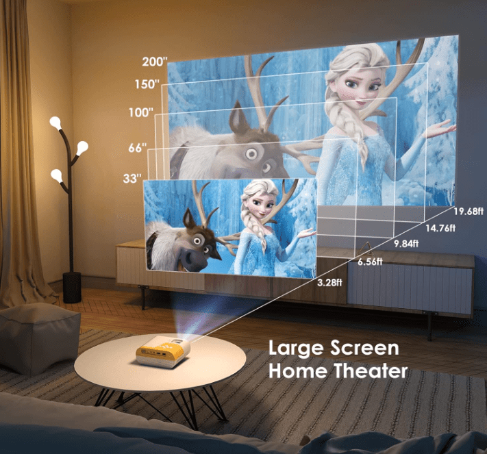 YOWHICK DP02W Portative Projector