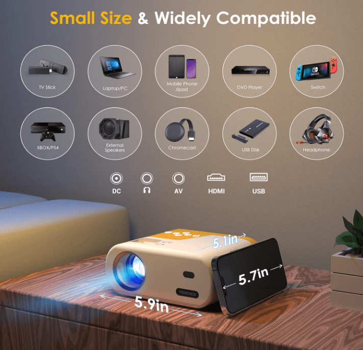 YOWHICK DP02W Cheap Projector