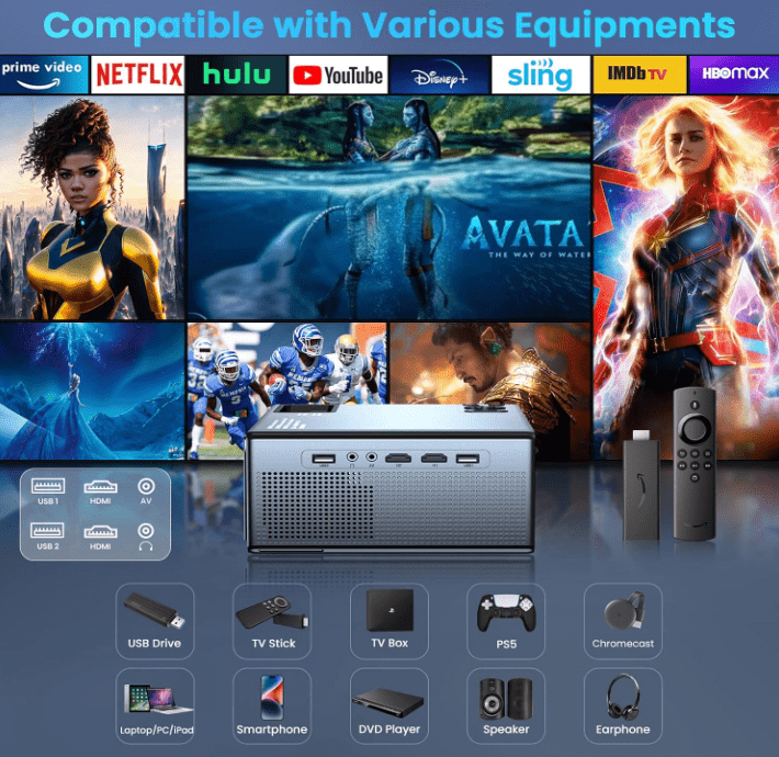 FUDONI P3A Smart Projector