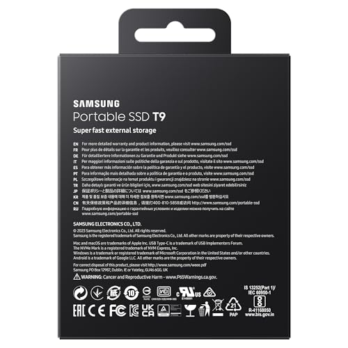 Samsung T9 1 To — SSD externe portable