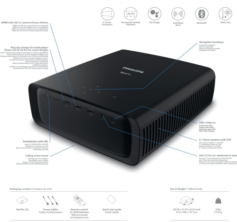 Philips NeoPix 520 LED Projector