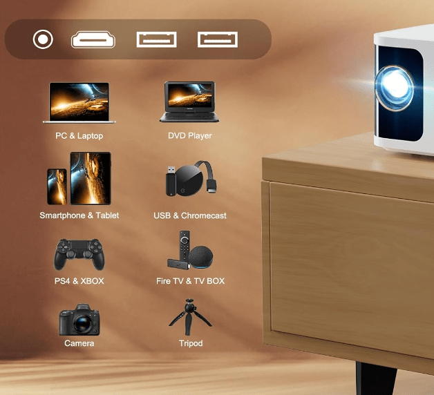 DBPOWER H89 Portable Projector