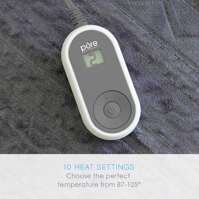 Pure Enrichment PureRelief electric blanket double