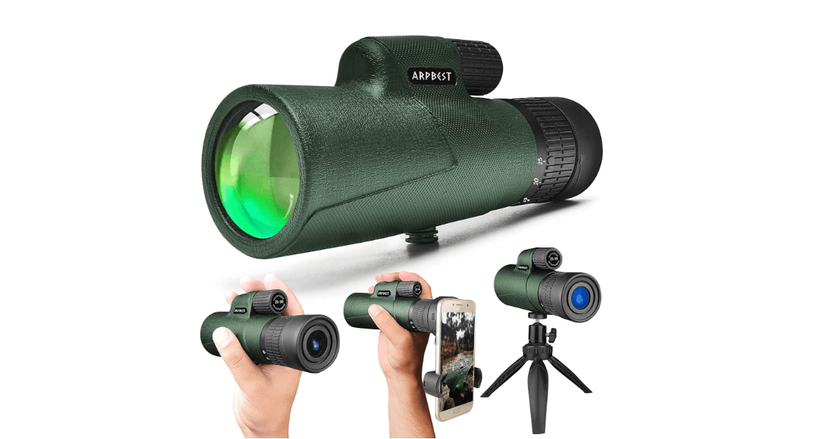 ARPBEST 25X50 monocular telescope for phone