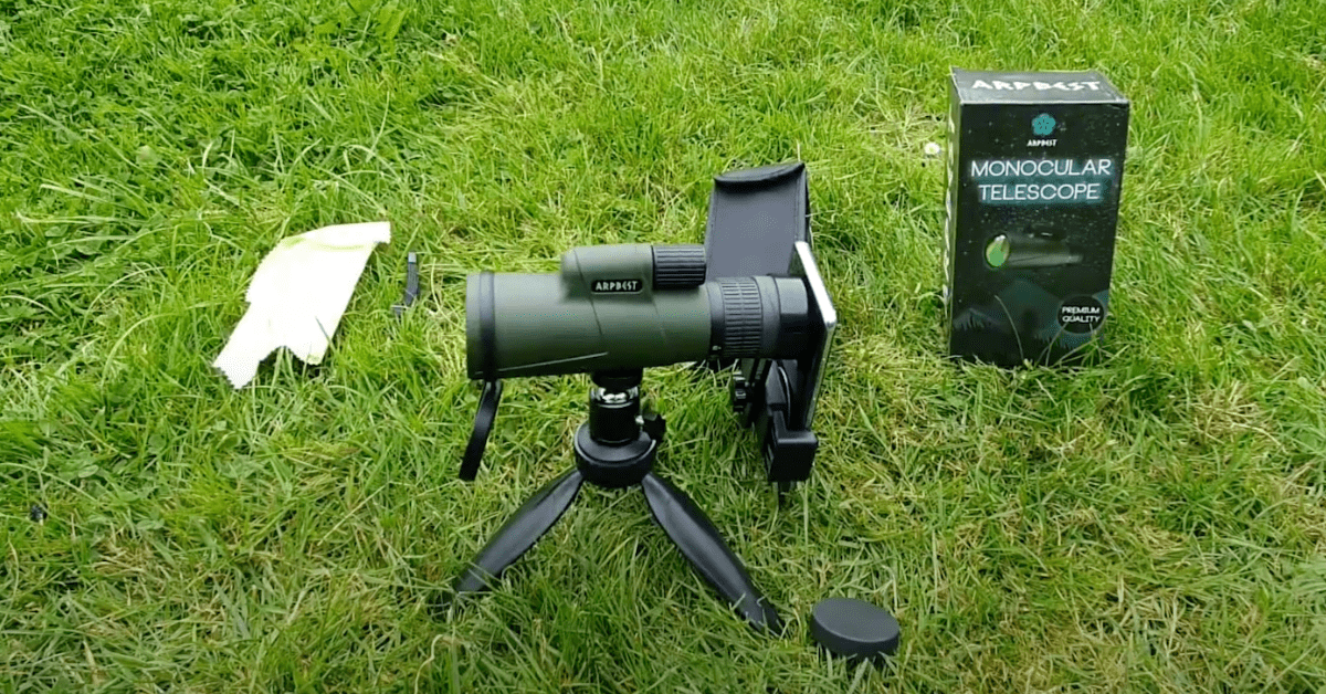 ARPBEST 25X50 monocular with smartphone adapter