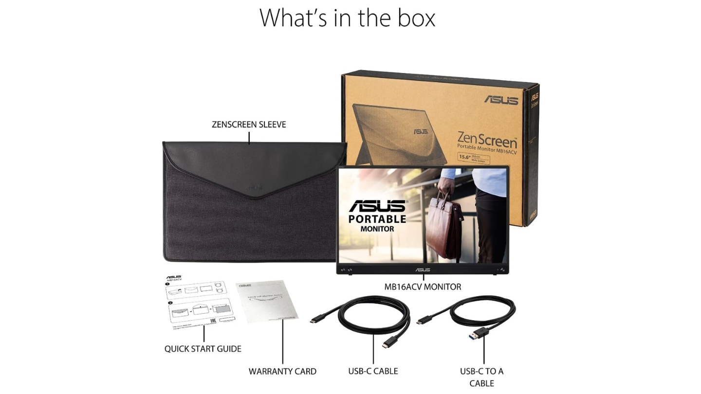 ASUS ZenScreen MB16ACV USB-C portable monitor