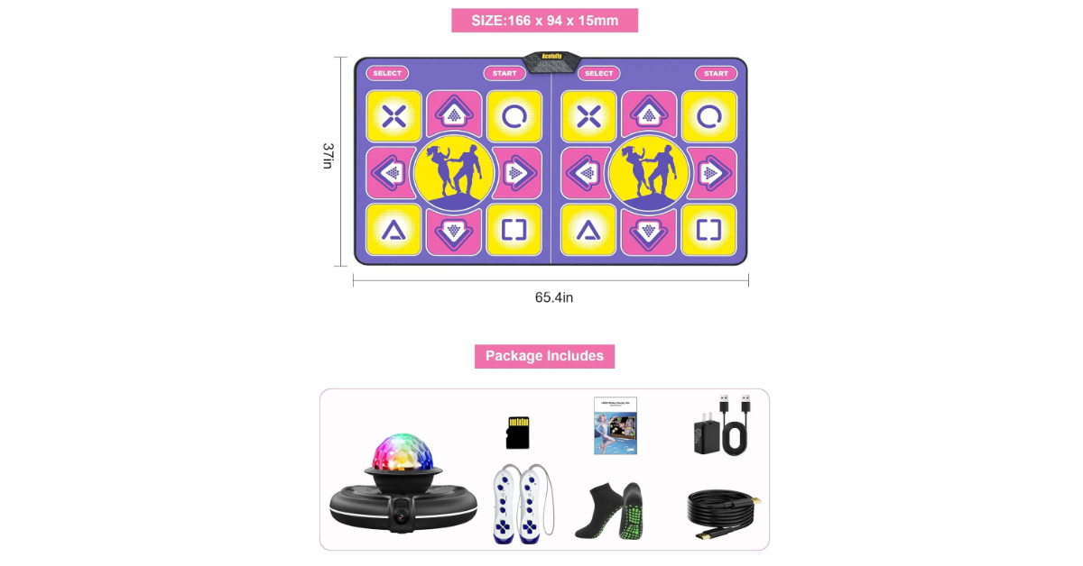 Acelufly dance mats for kids