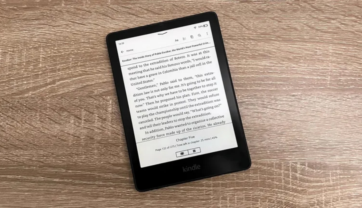 Amazon Kindle Paperwhite blue light free e-reader
