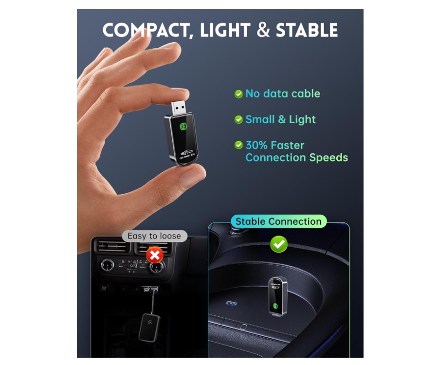 Amzfeel adaptateur sans fil carplay