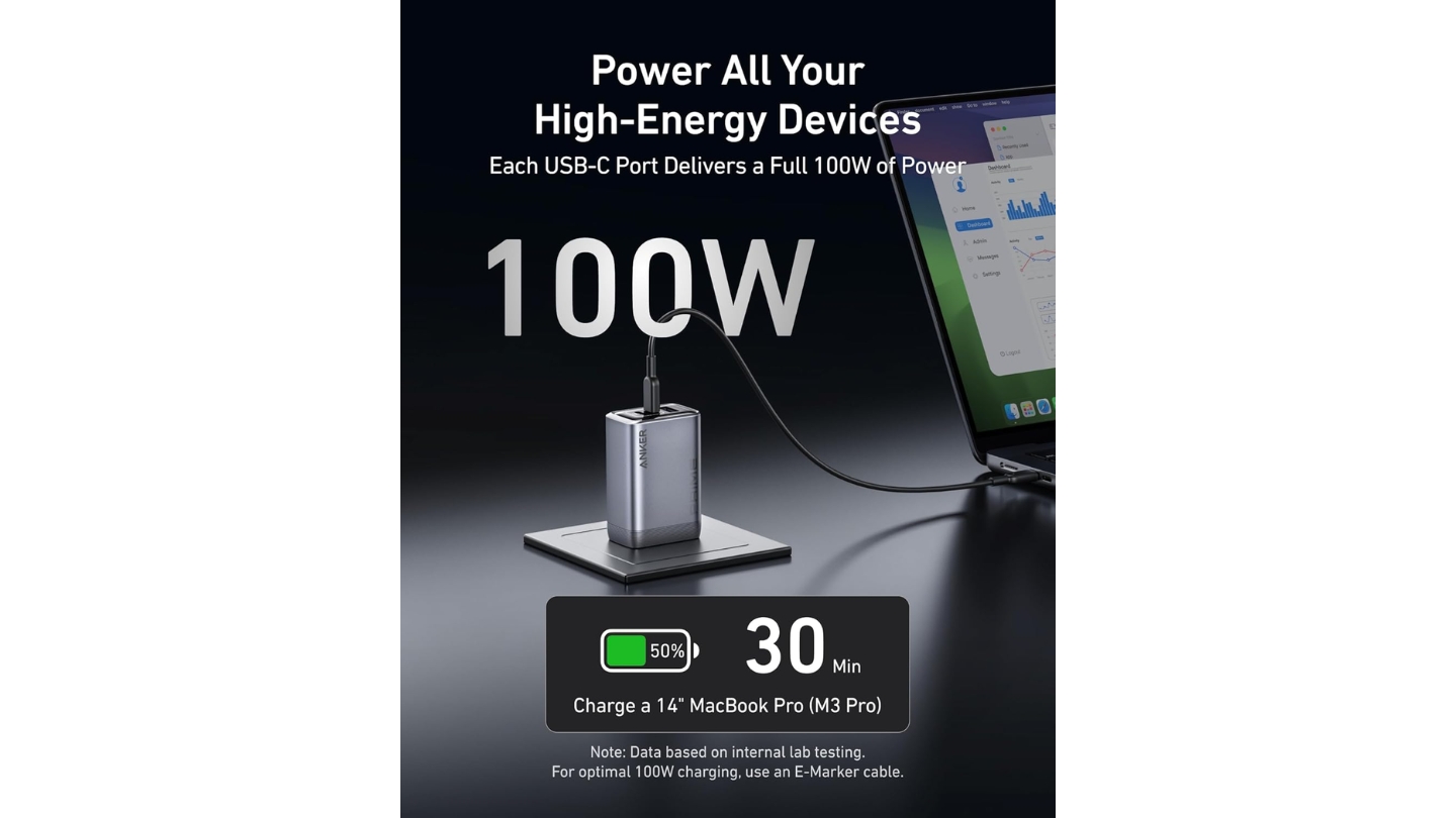 Anker Prime GaN charging station home office