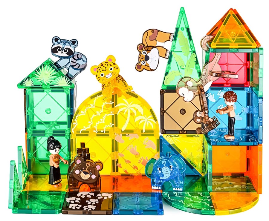 Asago Animals Jungle magnetic tiles for kids