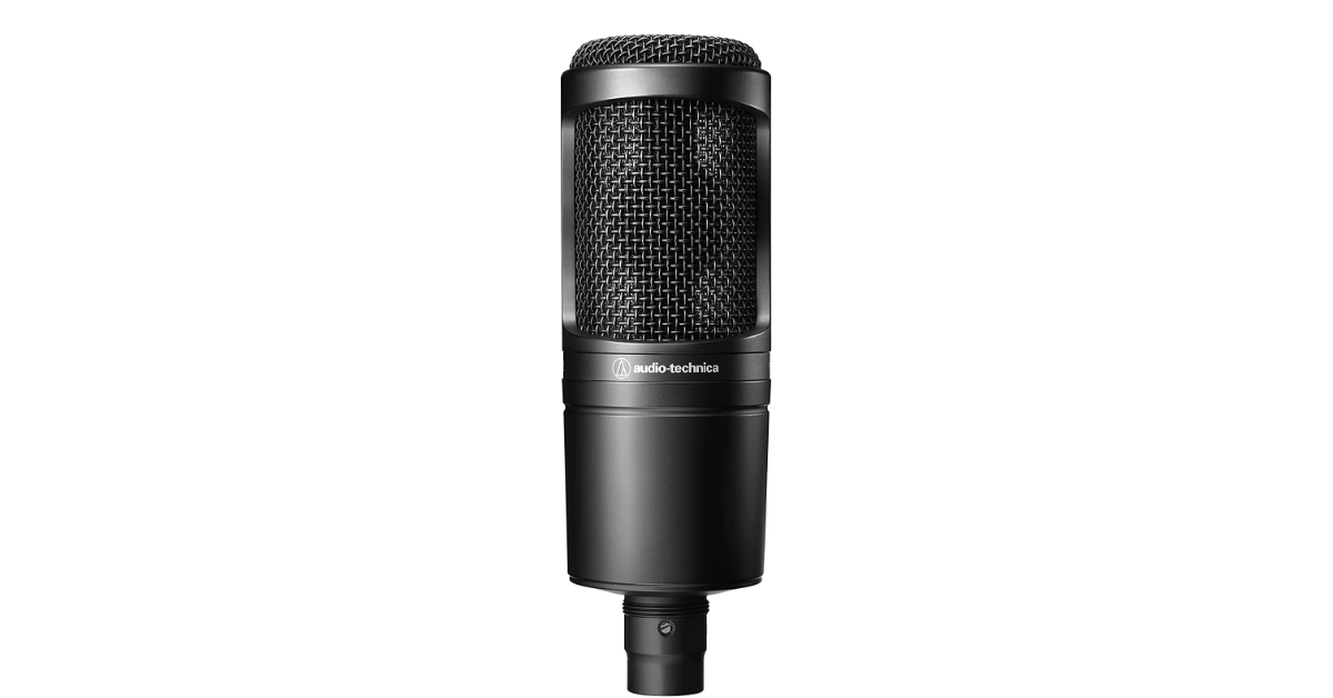 Audio-Technica AT2020 condenser mic for recording vocals