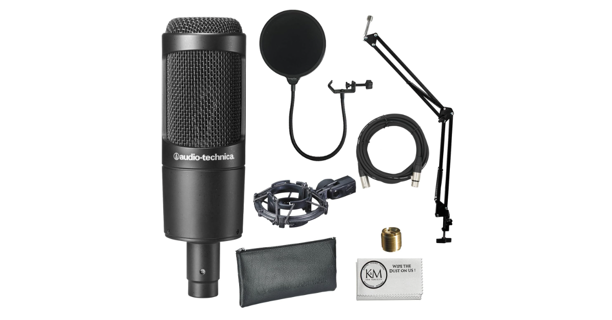Audio-Technica AT2035 condenser microphone for vocals