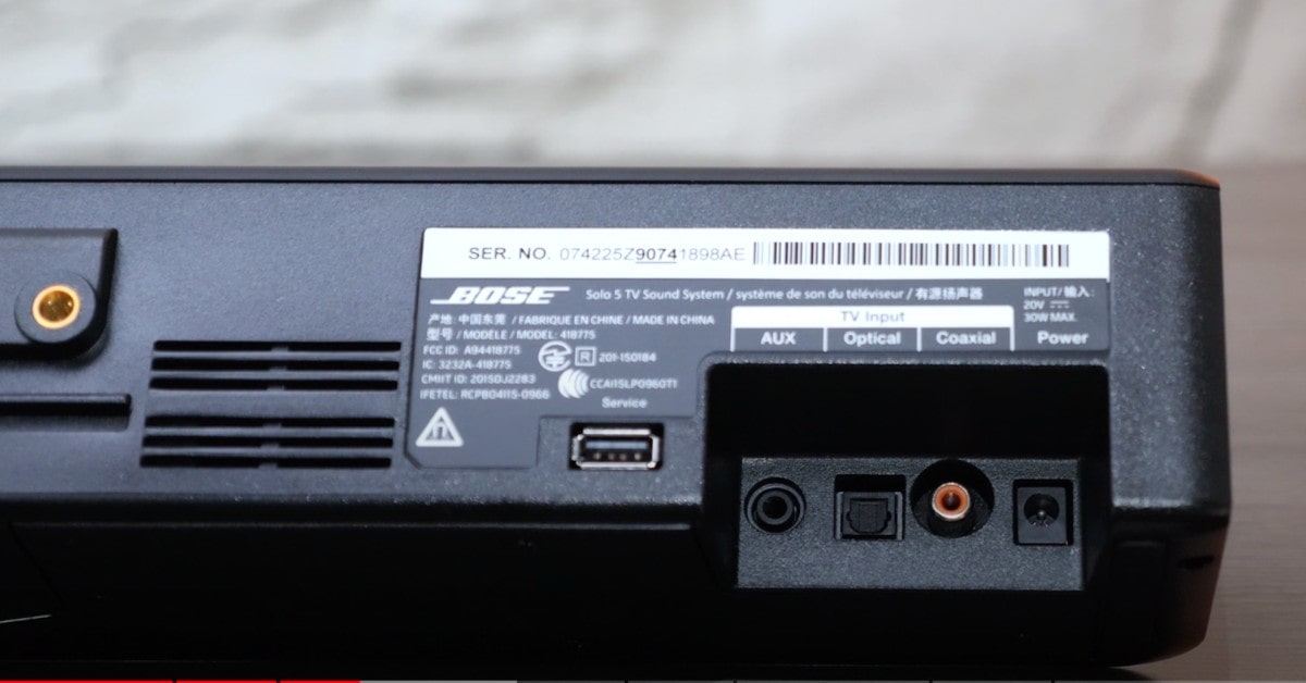 BOSE SOLO 5barre de son pc comparatif