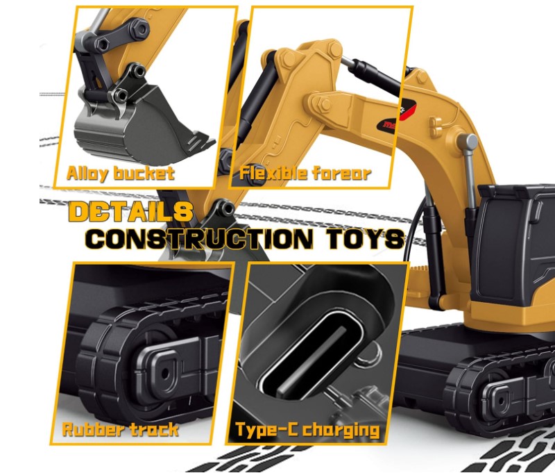 BRRRRT 1/64 RC excavator toy