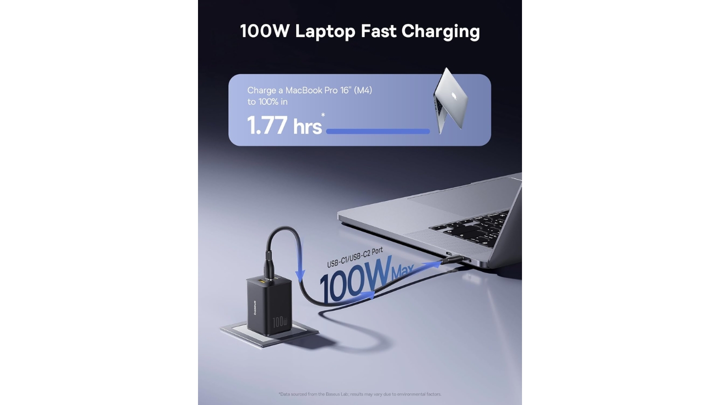 Baseus Enerfill multi-port fast charger GaN