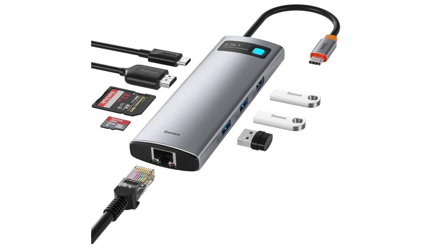 Baseus 8-in-1 USB-C hub for MacBook