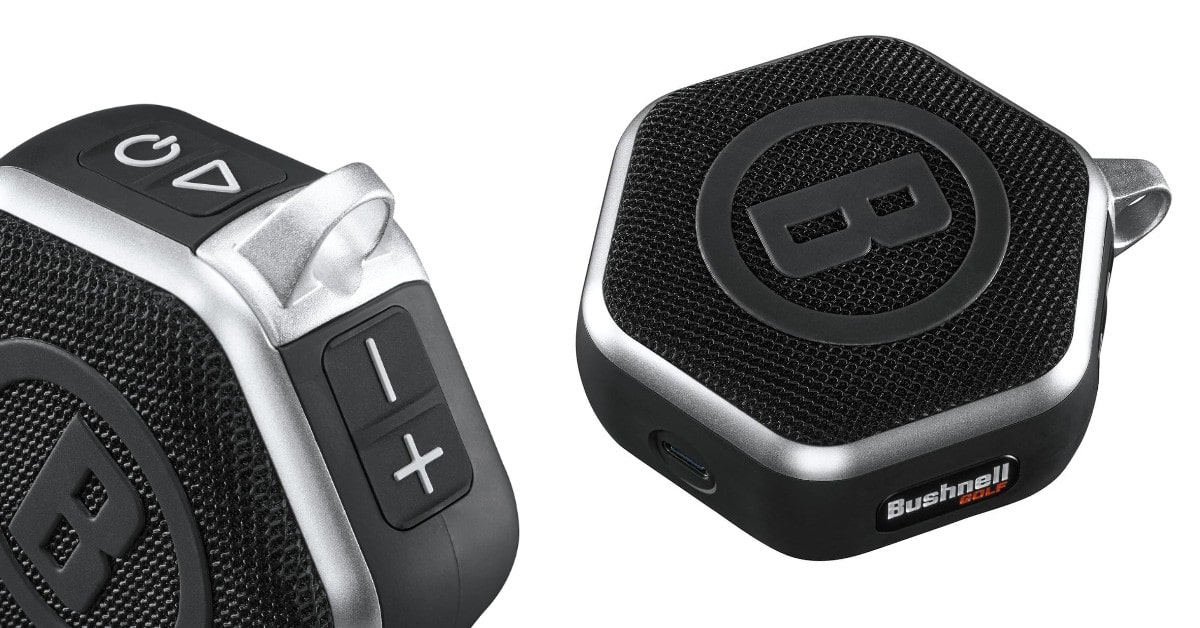 Bushnell Wingman Mini speaker for golf cart