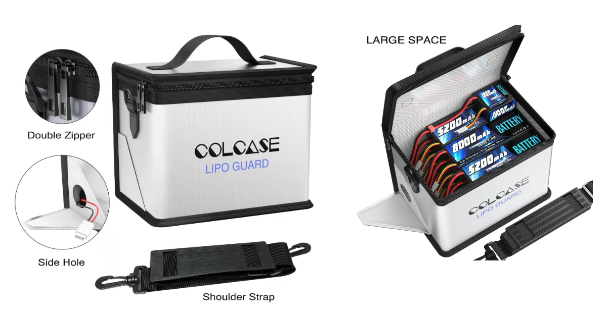 COLCASE fireproof lipo bag