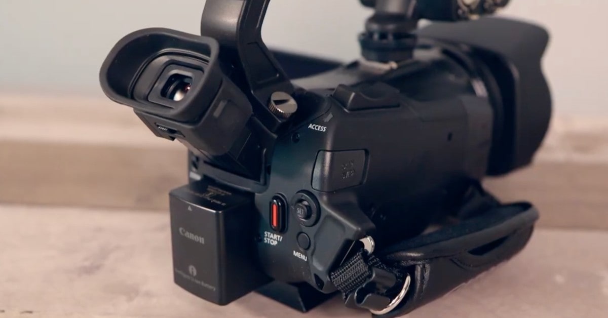 Caméscope Canon XA60 à faible luminosité