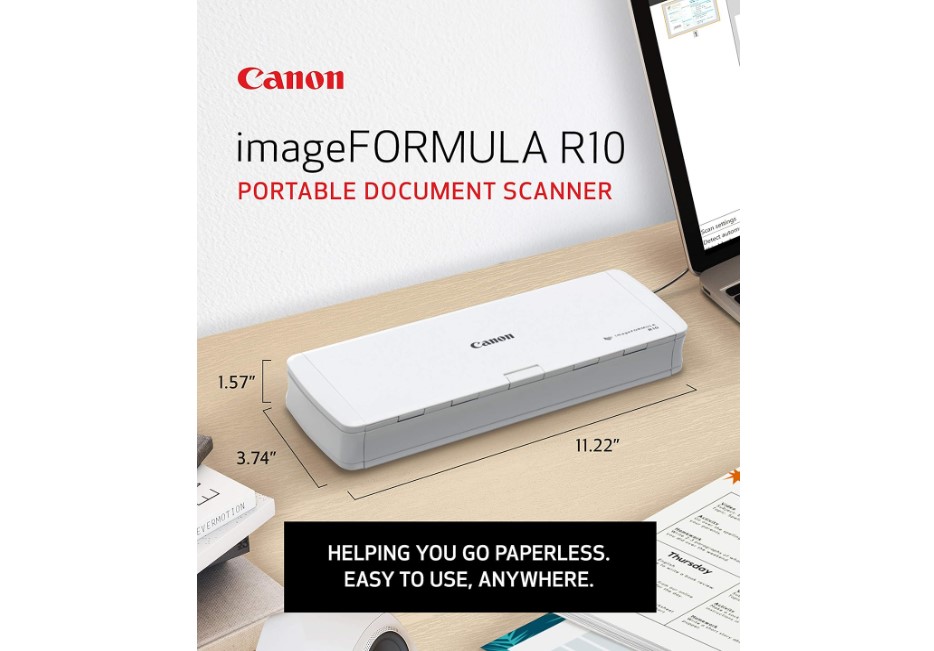 Scanner de documents mobile Canon imageFORMULA R10