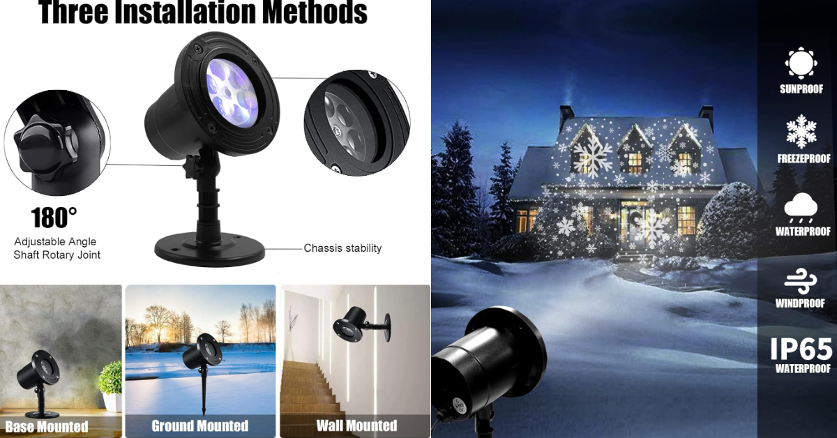 5 Best Snowflake Projectors of 2024 Snowflake Projector Light Review