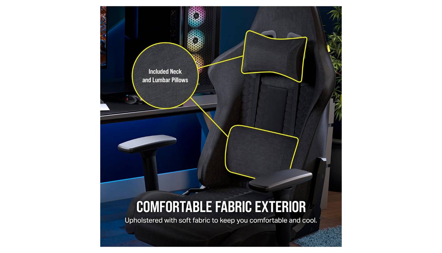 Corsair TC100 Relaxed Fabric ergonomic gaming chair
