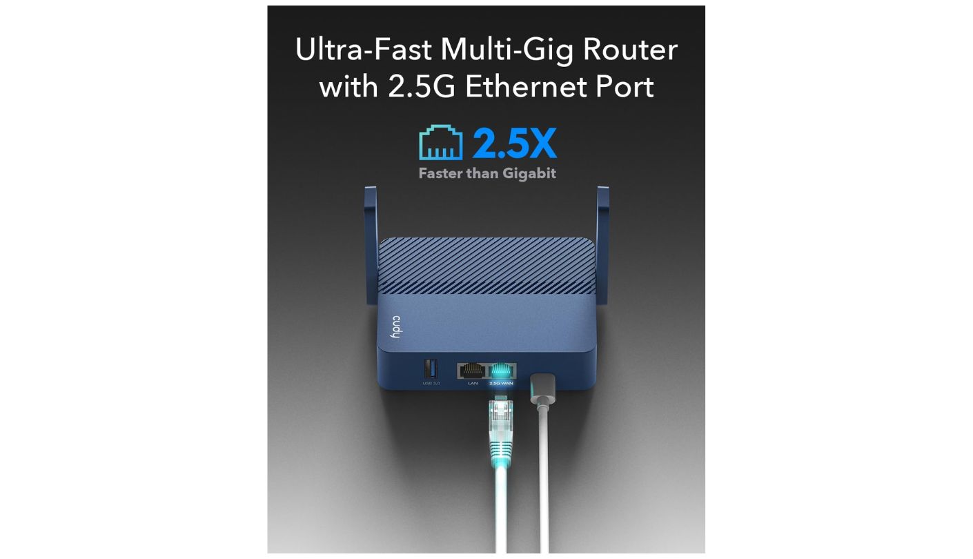 Cudy TR3000 portable router for cruise ship wifi