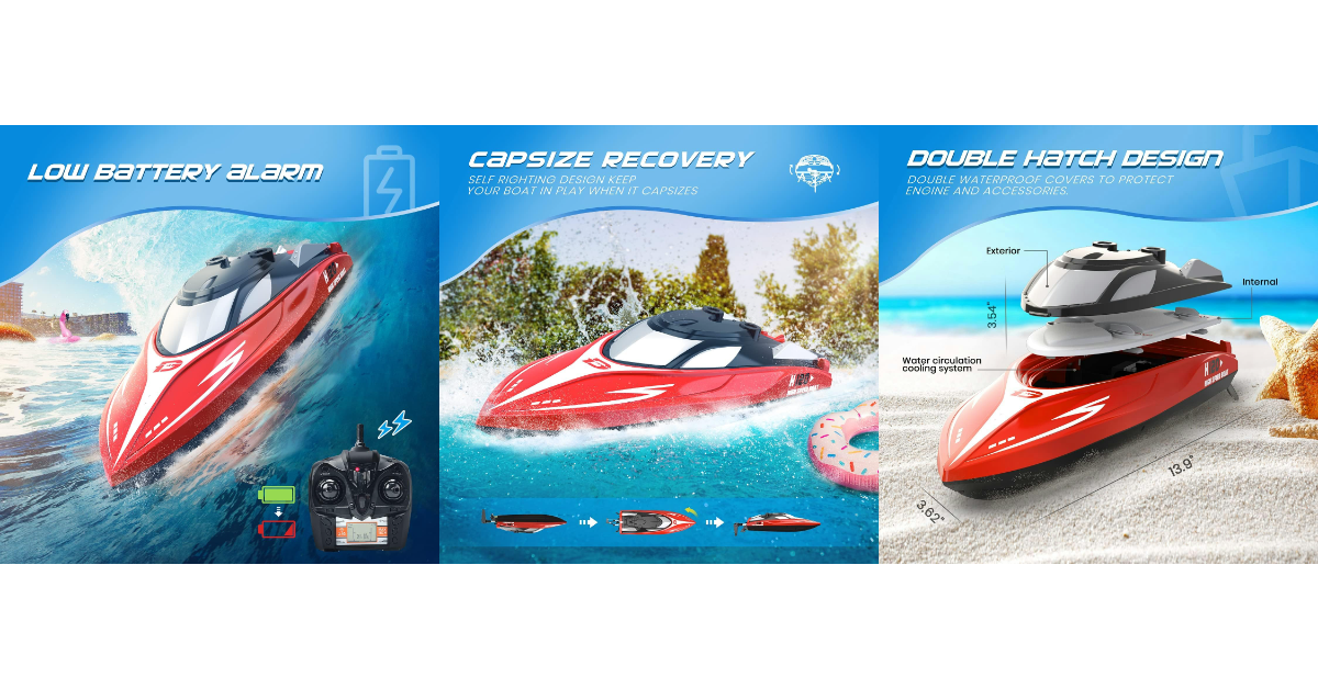 DEERC H120 remote control boat