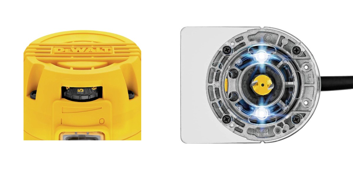 DEWALT Router DWP611 best router for woodworking beginners