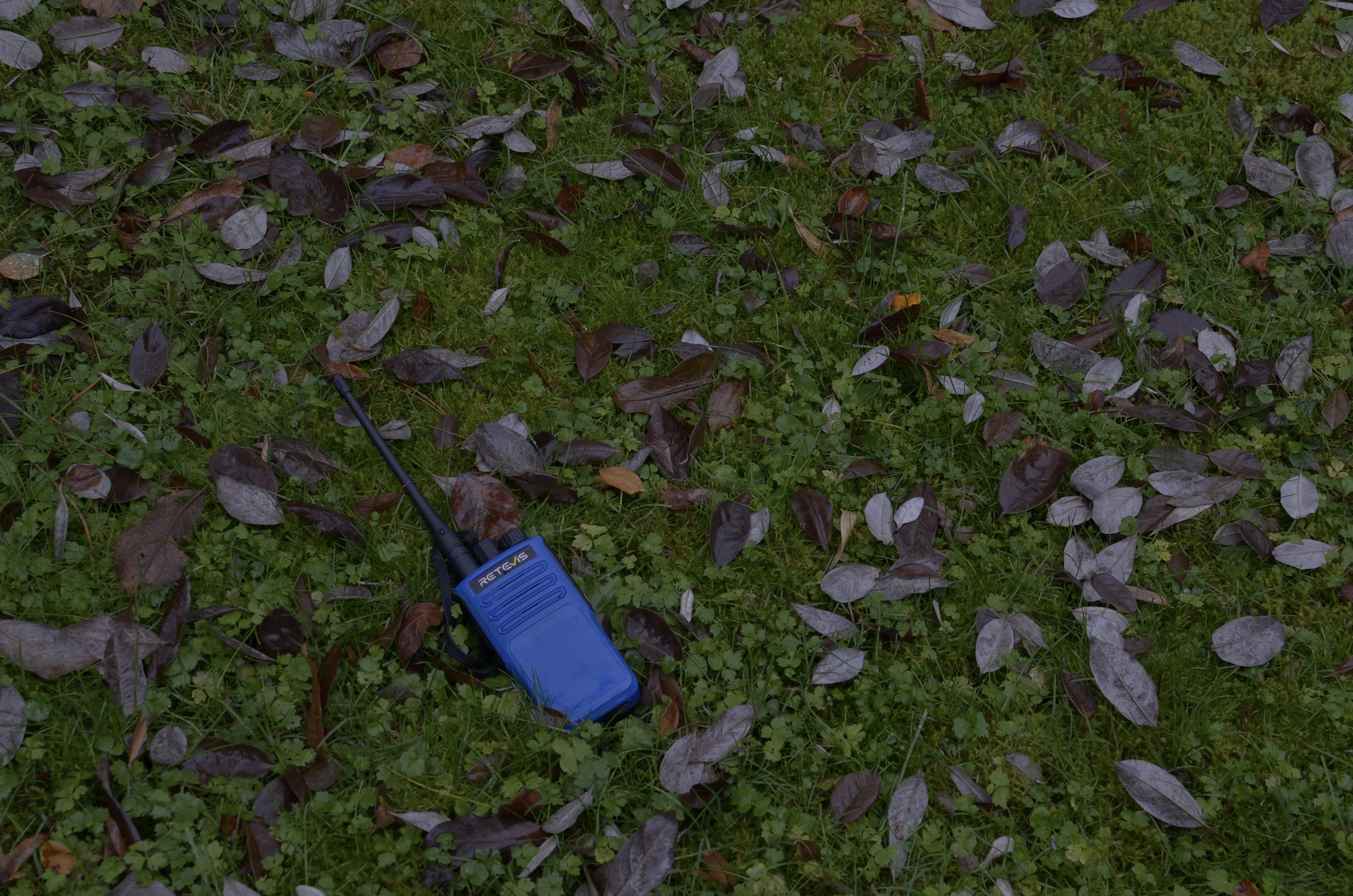 Retevis E1 industrial radio forest testing