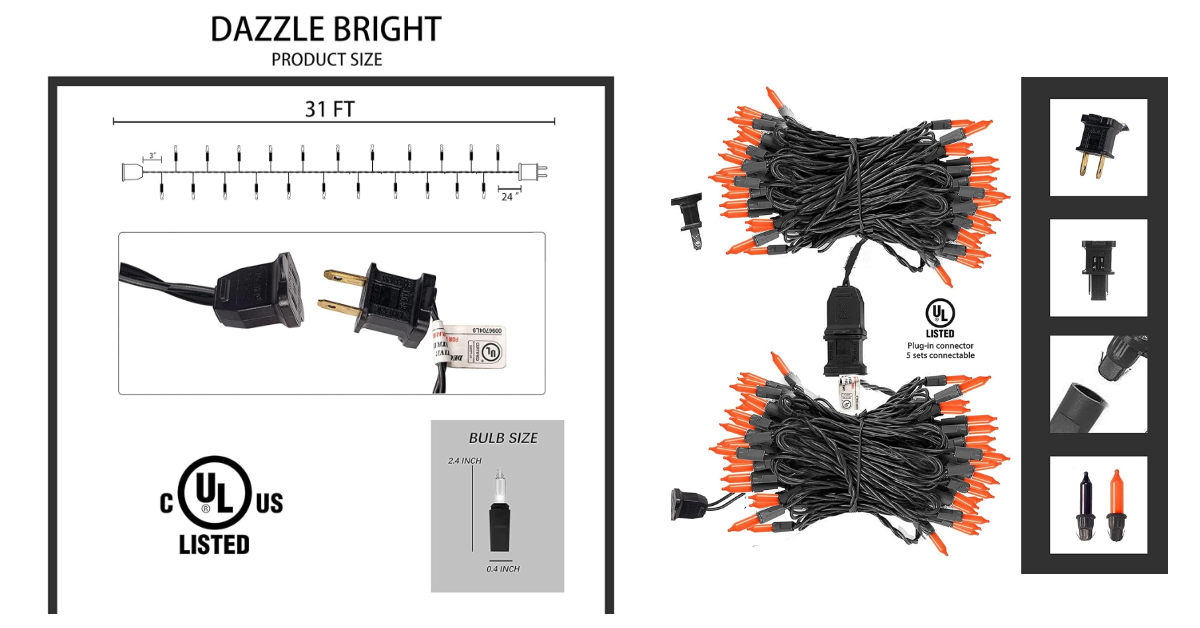 Dazzle String Lights best halloween outdoor lights