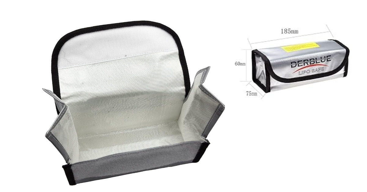 DerBlue 2pcs lipo battery bag