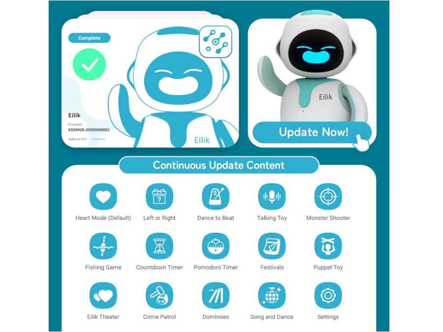 ENERGIZE LAB Eilik desktop robot companion