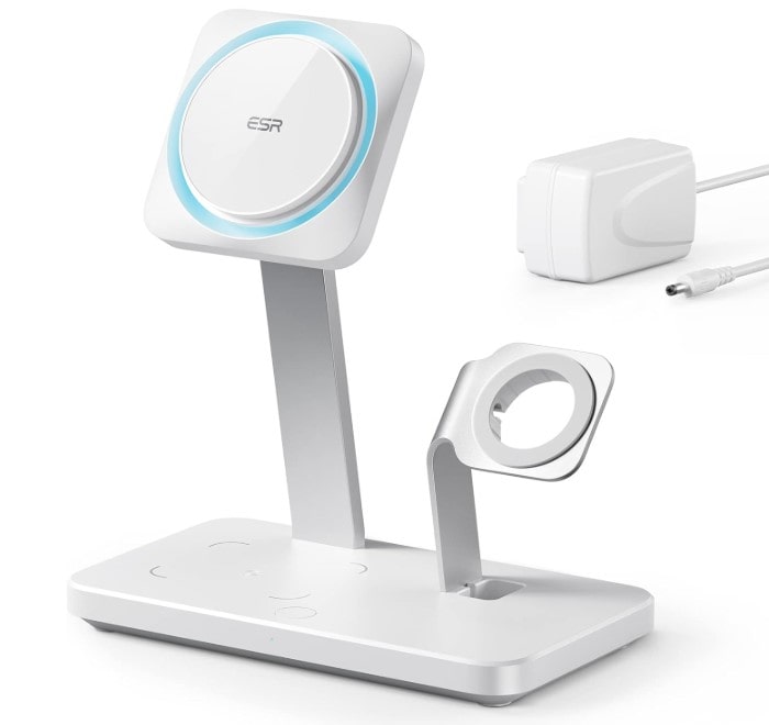 ESR HaloLock 3-in-1 fast wireless charging station