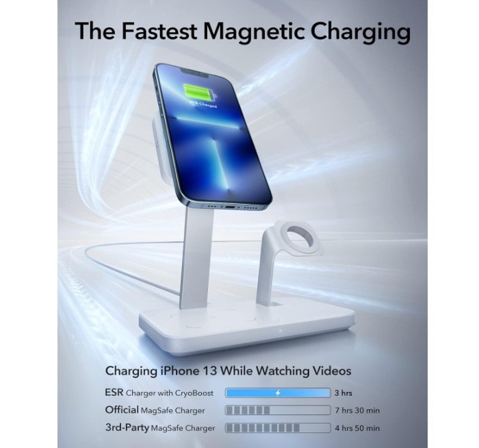 ESR HaloLock 3-in-1 premium wireless charging stand