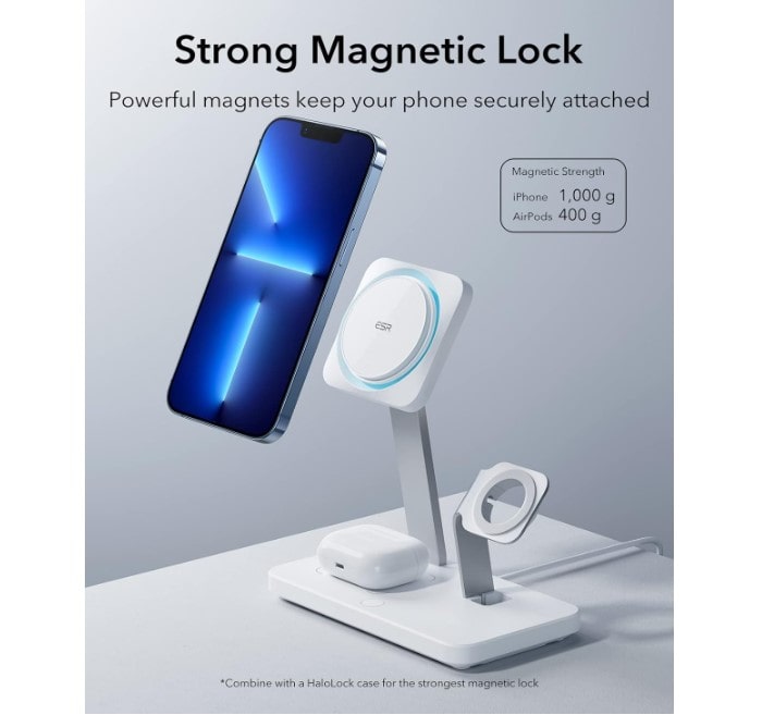 ESR HaloLock 3-in-1 wireless quick charge