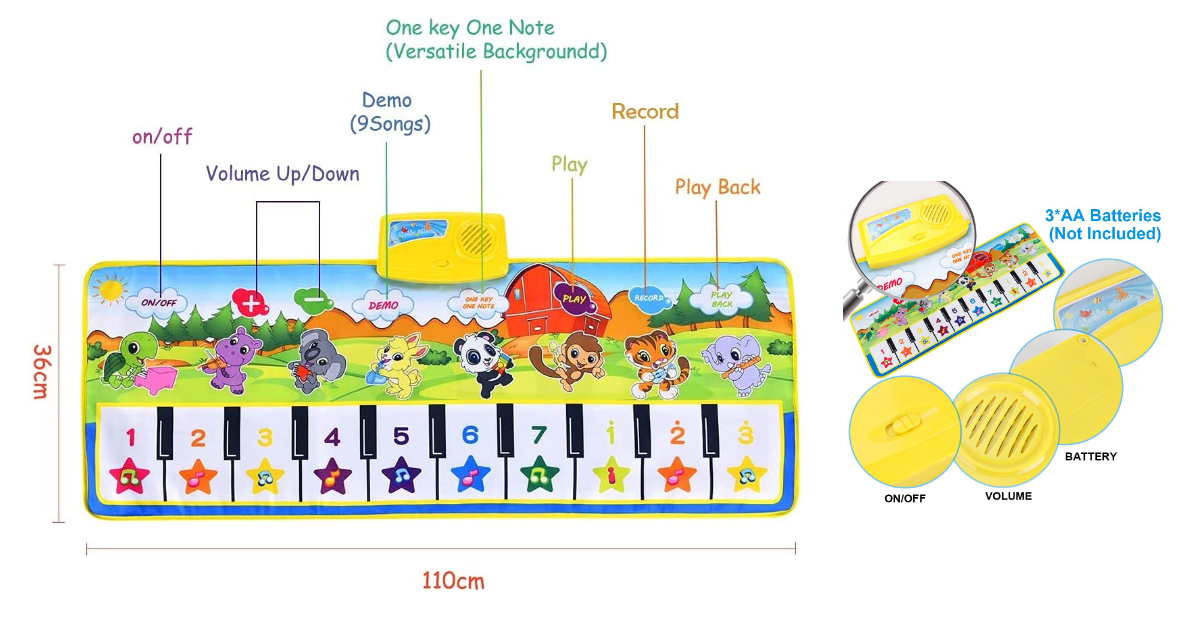 EXTSUD Piano dance mat review