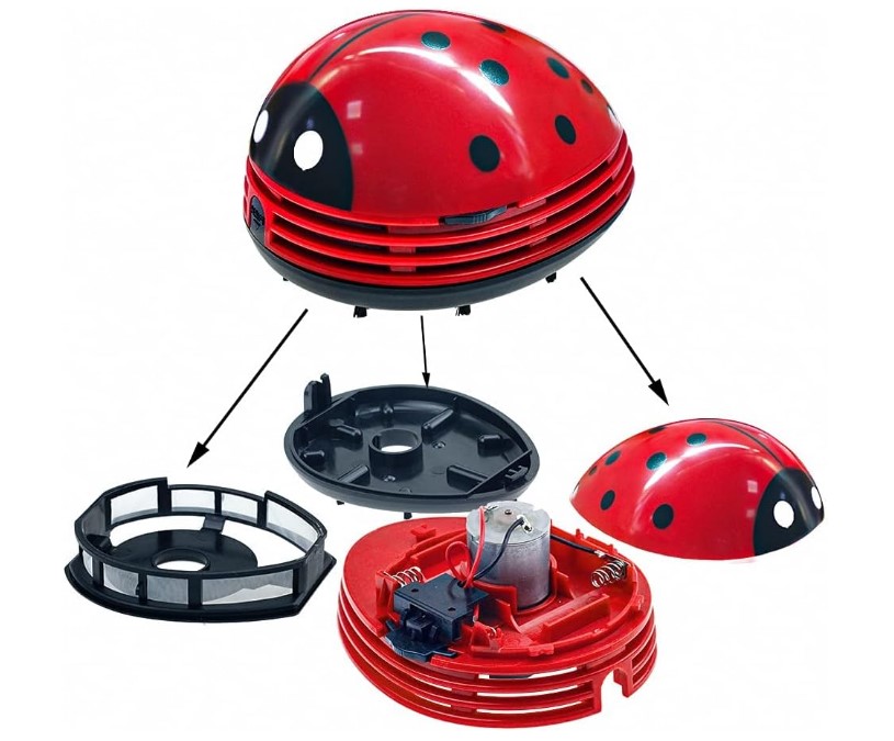 E ECSEM Cute Cartoon mini desk vacuum