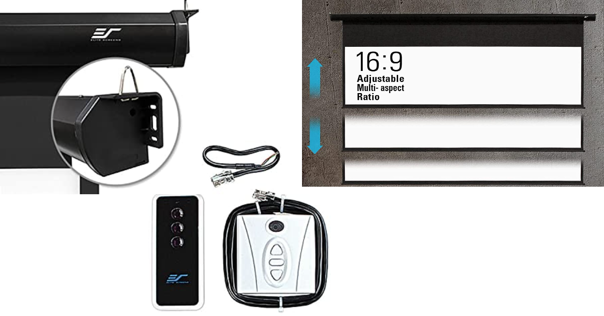 Elite Screens Spectrum Tab-Tension automatic projection screens