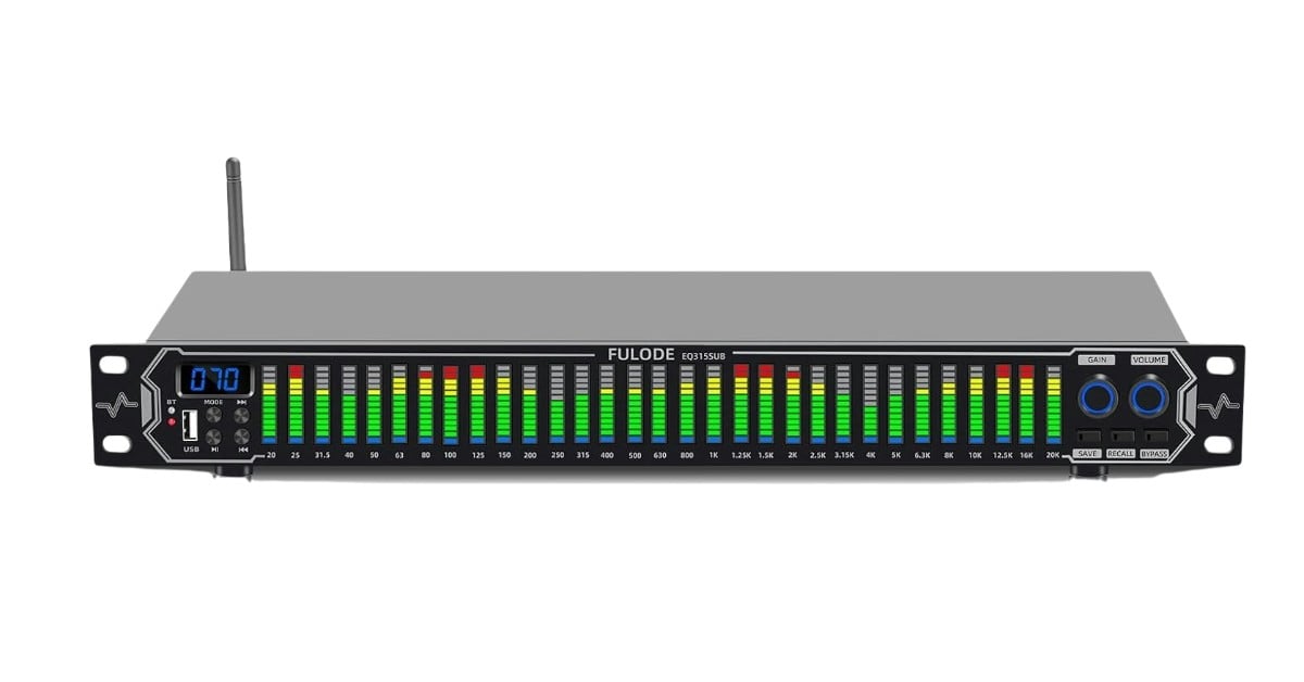 FULODE Égaliseur graphique pour chaîne hi-fi