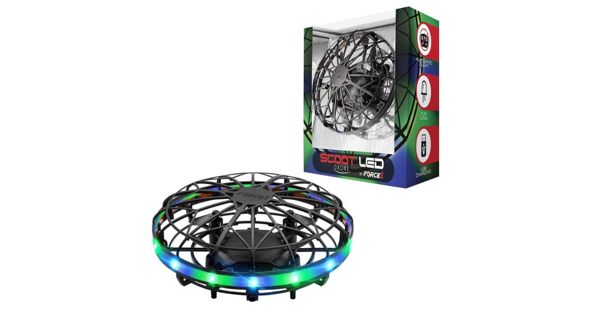 Force1 Scoot LED Hand Operated drone suitable for 8 year old