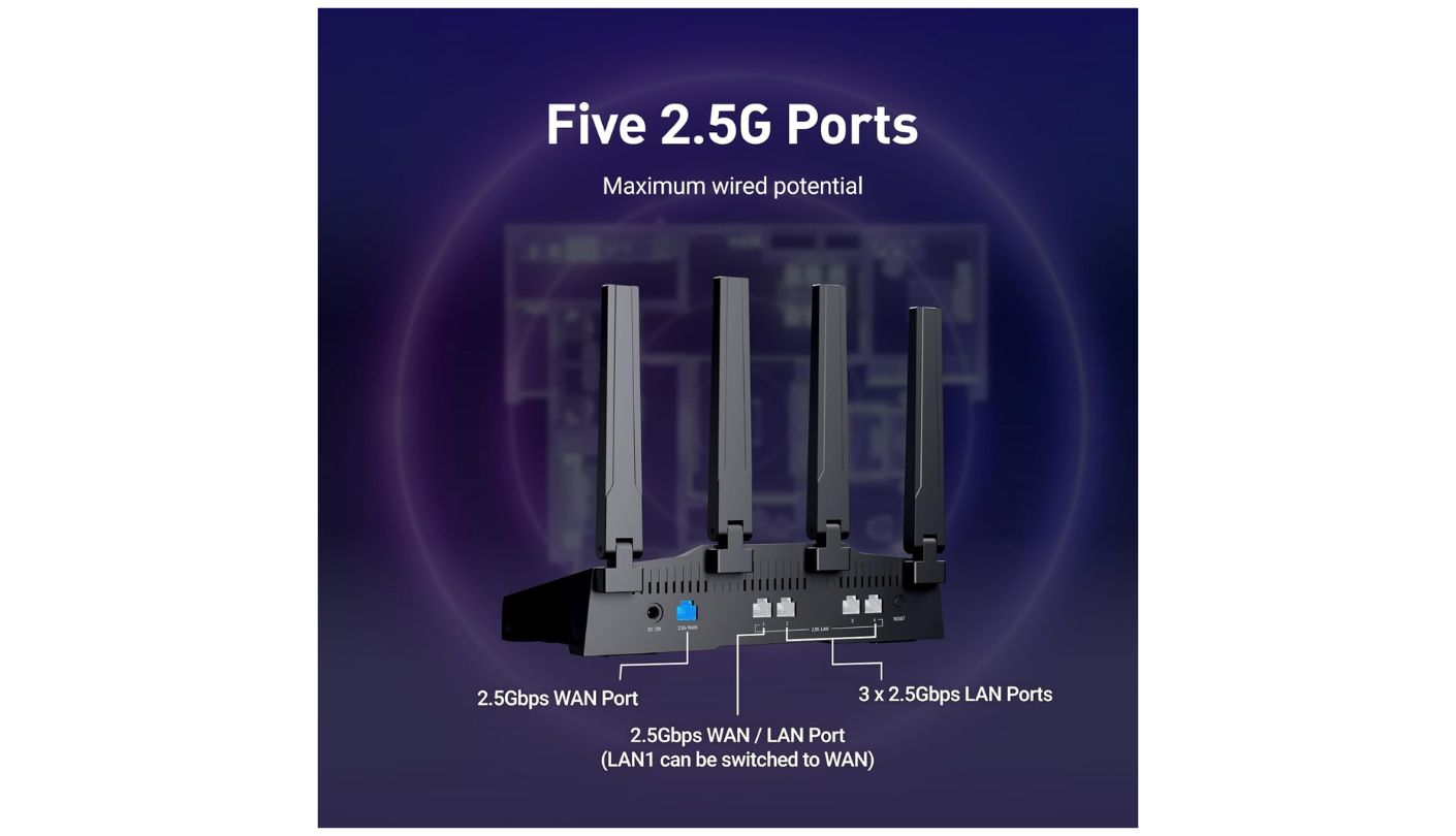 GL.iNet Flint 3 (GL-BE9300) Wi-Fi 7 router