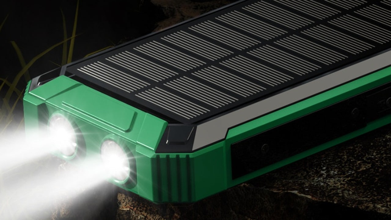 GOODaaa Banque d'énergie solaire 36000mAh