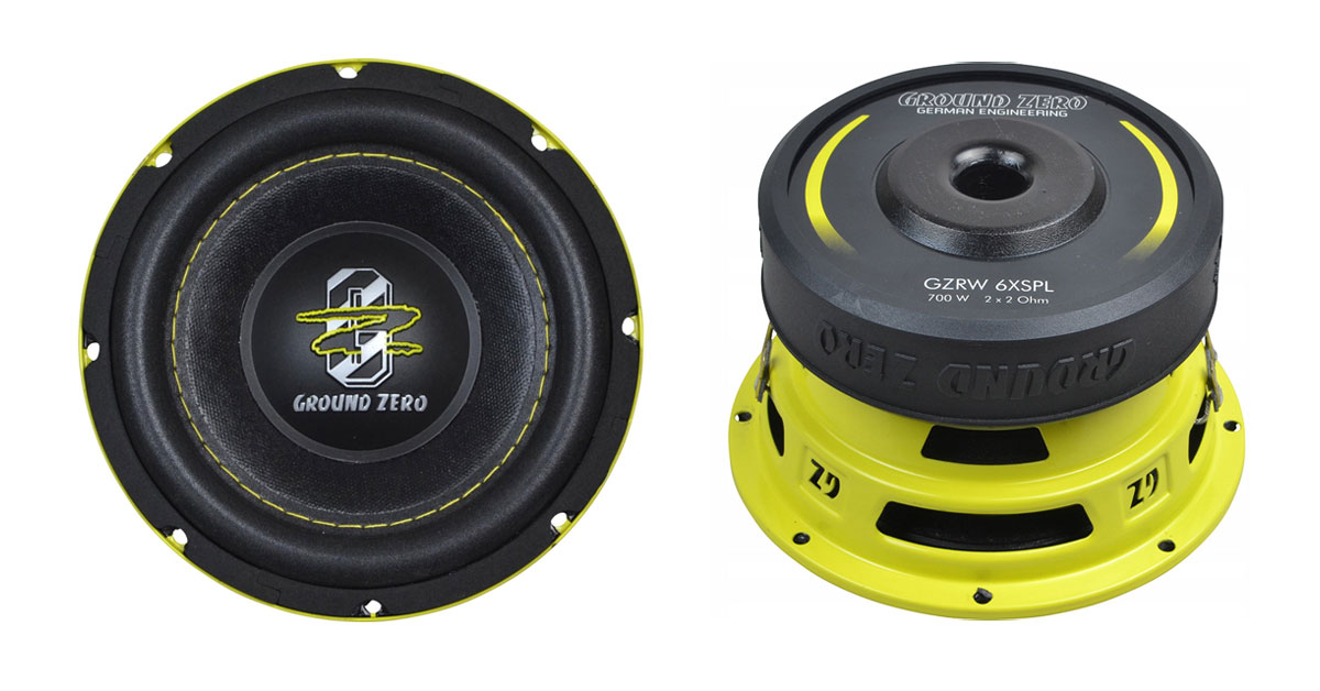 Ground Zero GZRW 6XSPL meilleur subwoofer de niveau de pression sonore