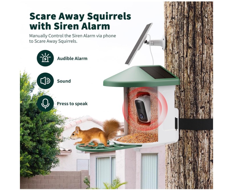 HARYMOR WiFi bird feeder with app