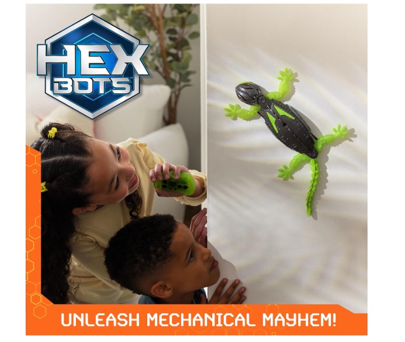 HEX BOTS Wall Crawler Gecko robot toy for boys